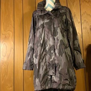 Style & Co Camo Windbreaker Jacket-SzM